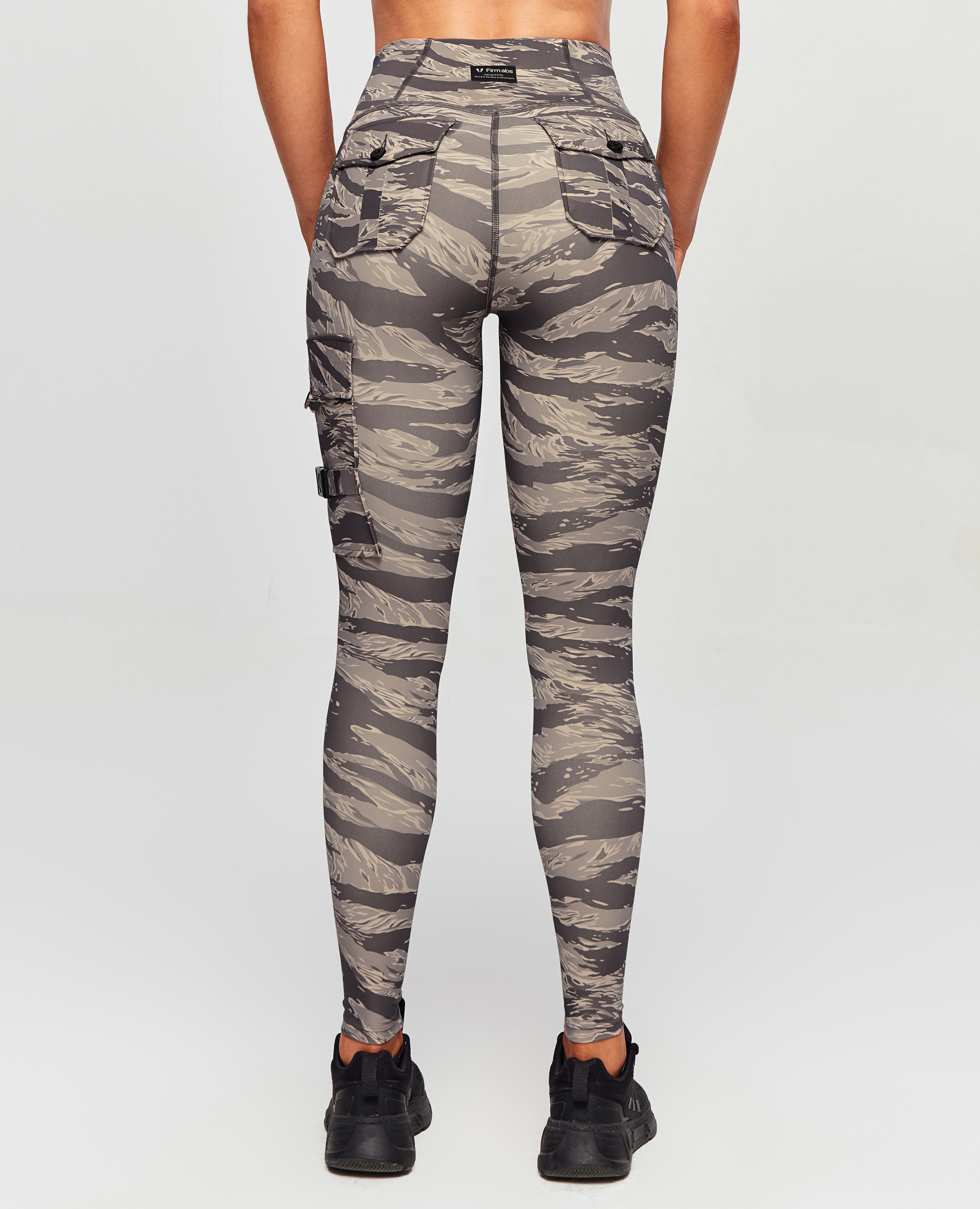 Cargo Fitness Leggings - Tiger Stripe Camo