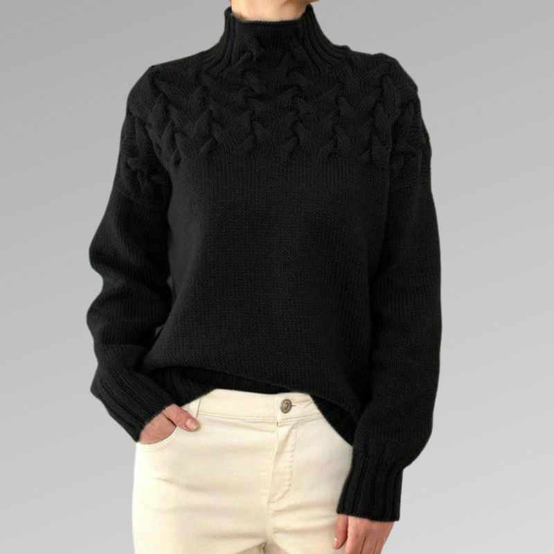 Chelsea™ | Classic Knitted Sweater with Cable Pattern