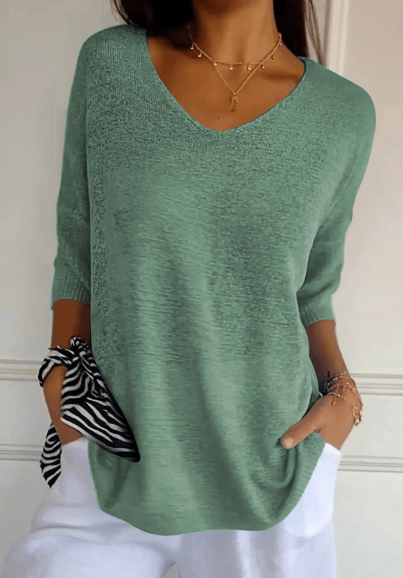 Sophia Elegant Knitted Shirt