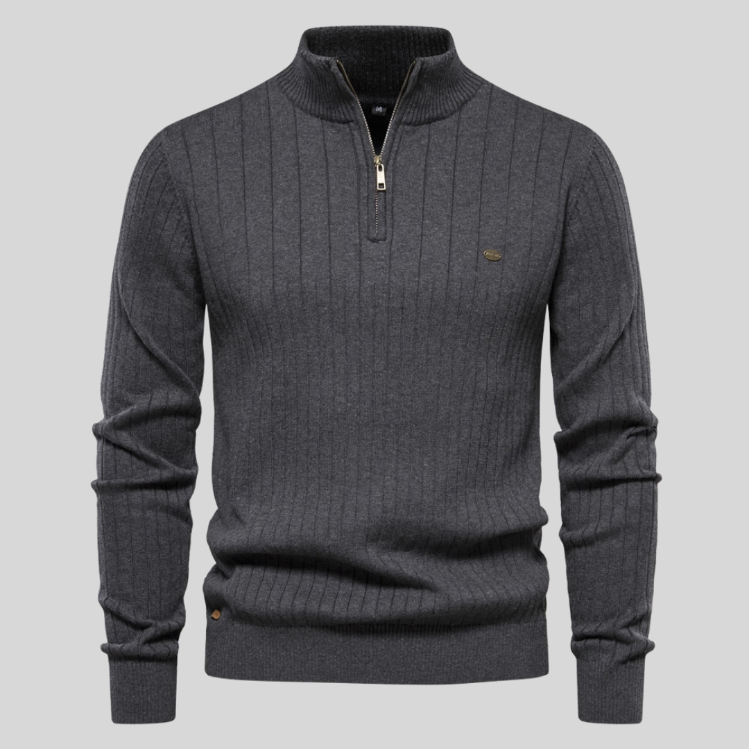 Alex™ | Knitted Zipper Sweater