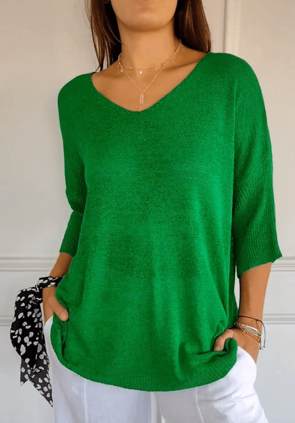 Sophia Elegant Knitted Shirt