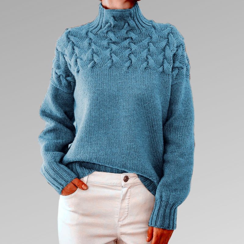 Chelsea™ | Classic Knitted Sweater with Cable Pattern