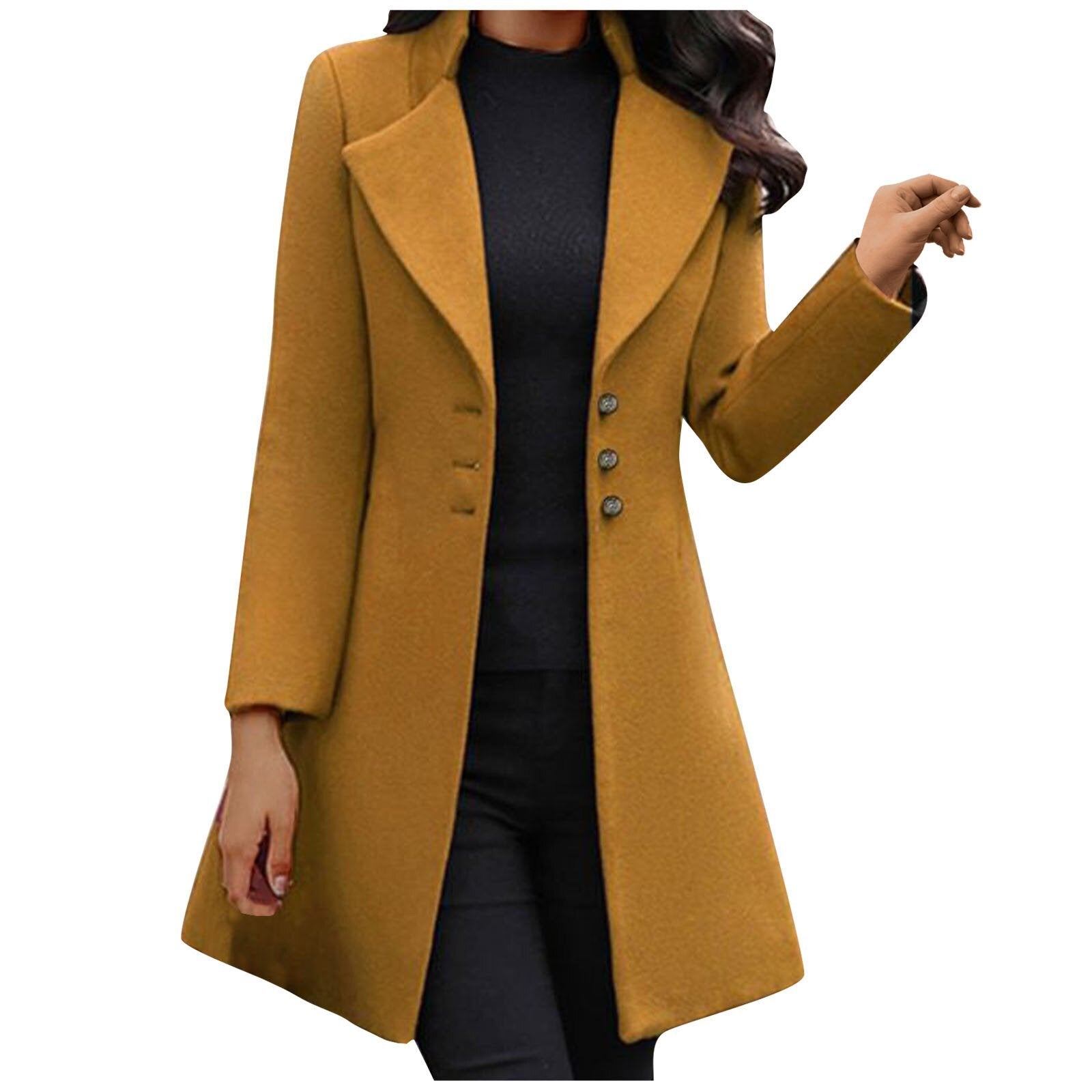 Aliza™ | Italian Wool Coat with Long Sleeves