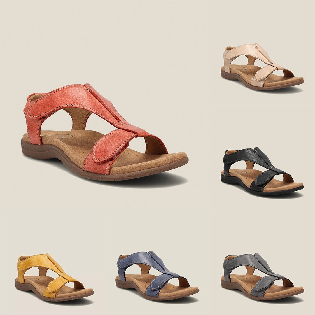 VANESA™ | Luxe Leather Stride Sandals