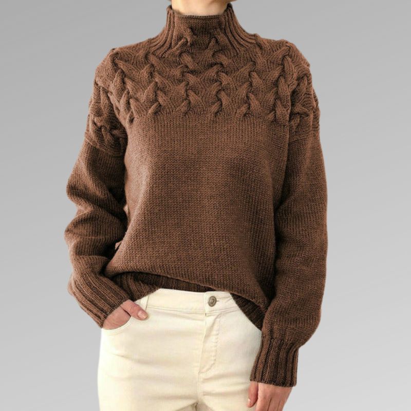 Chelsea™ | Classic Knitted Sweater with Cable Pattern