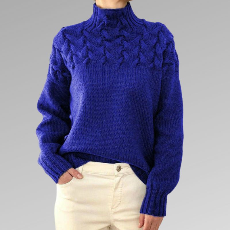 Chelsea™ | Classic Knitted Sweater with Cable Pattern