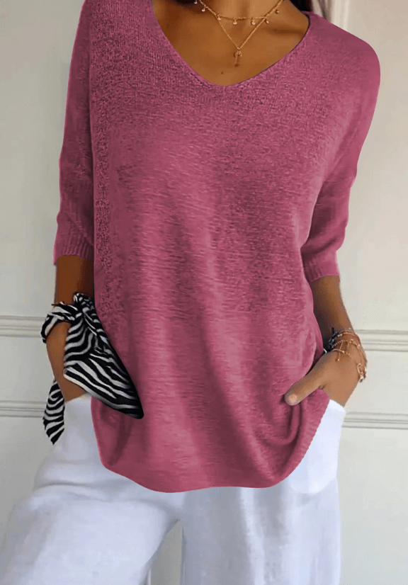 Sophia Elegant Knitted Shirt