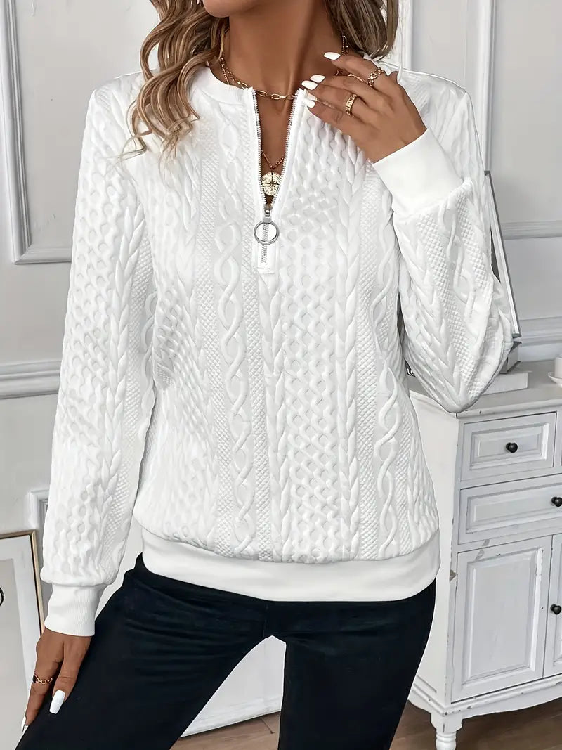 Lily | Elegant Zip Sweater