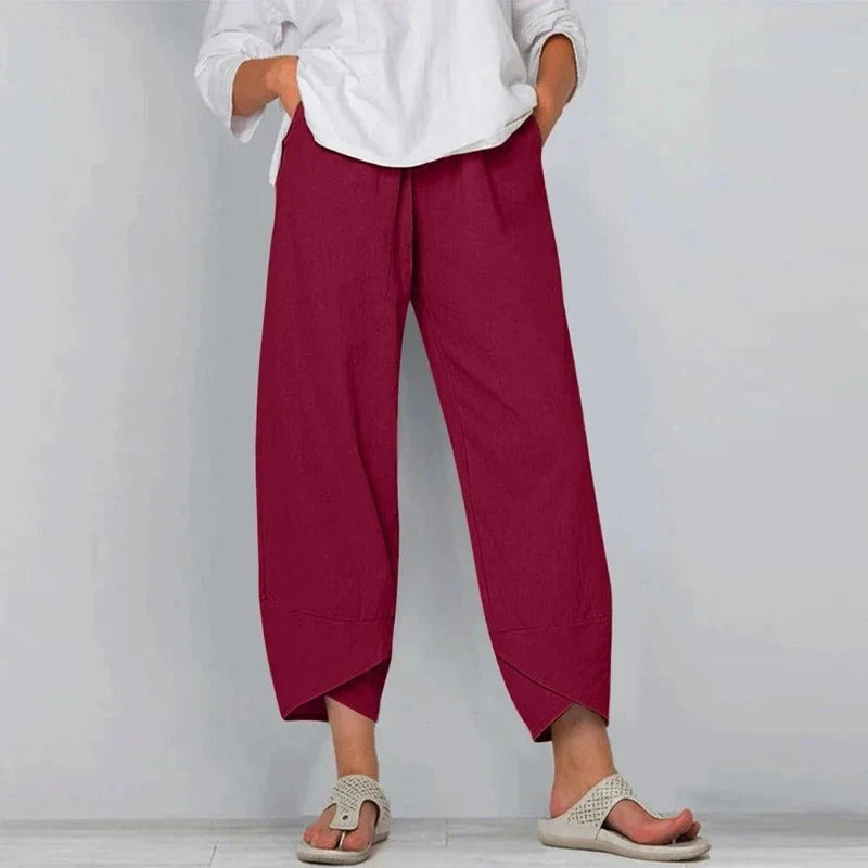 Natasha - Chic cotton and linen trousers