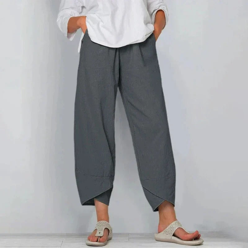 Natasha - Chic cotton and linen trousers