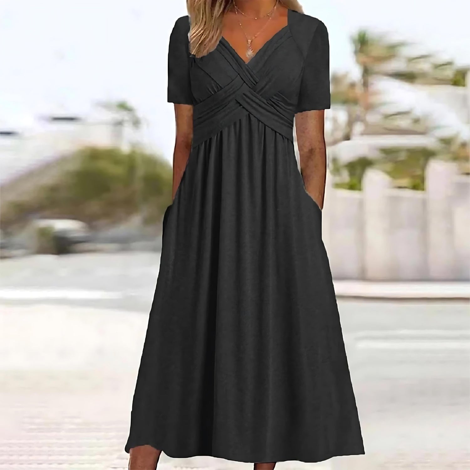 Celine™ - Elegant Tummy Covering Dress