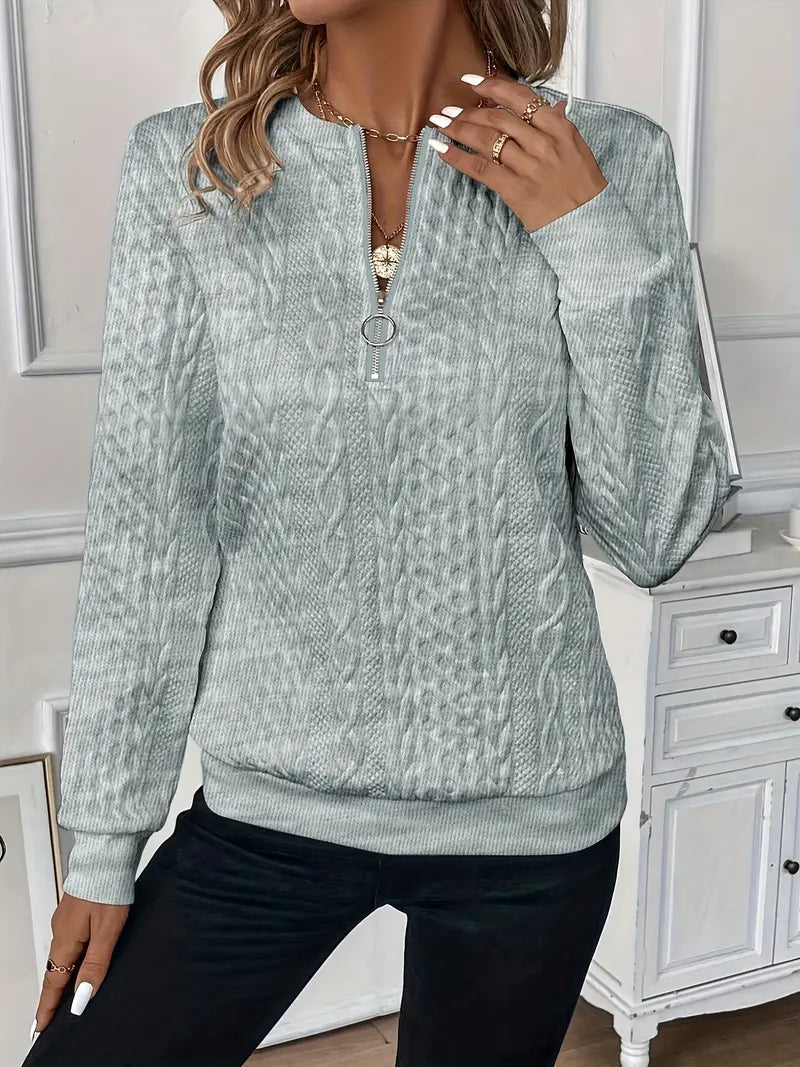 Lily | Elegant Zip Sweater