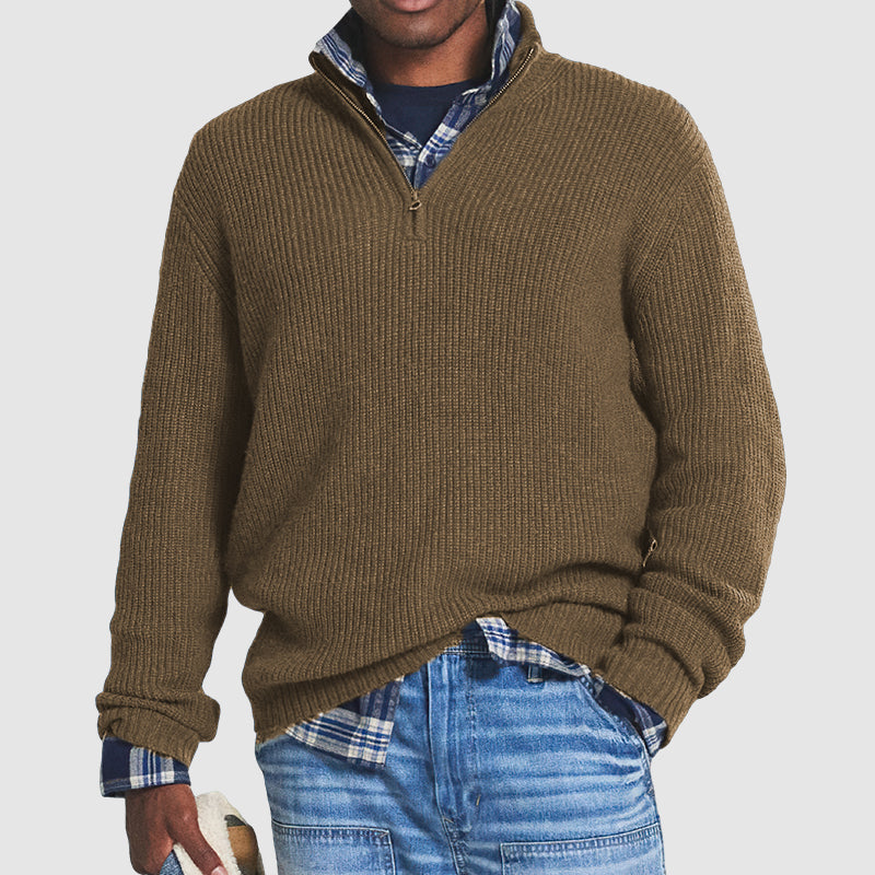 Jerry | Cashmere Zip-up Sweater