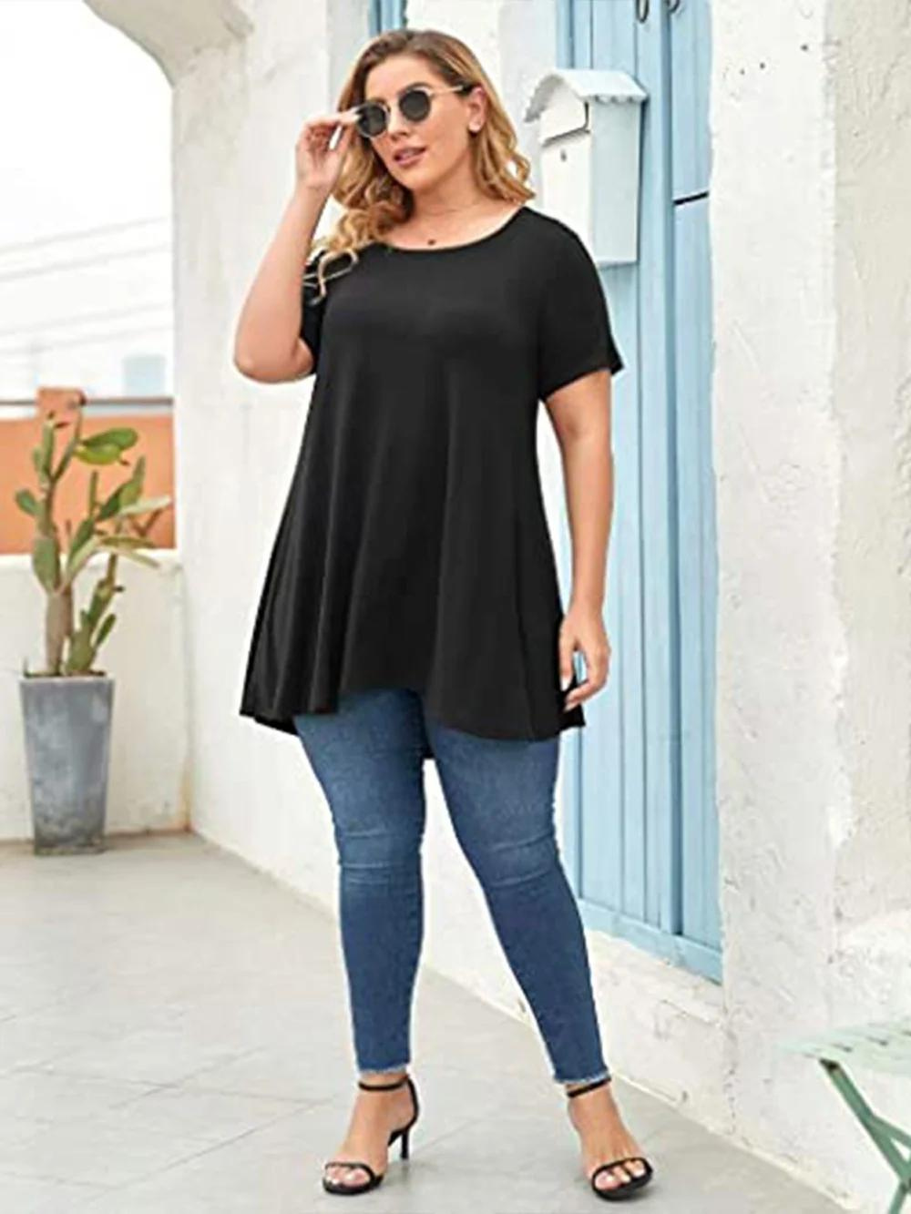 Amanda | Plus-Size Flowy Tunic Top